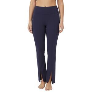 Ruby Ribbon Split Ankle Leggings Midnight Cotton Stretch Flare NWT Size M